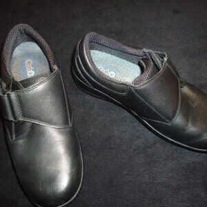 OrthoFeet- Black Velcro Strap Shoes- Leather Uppers- New Condition- Size 7